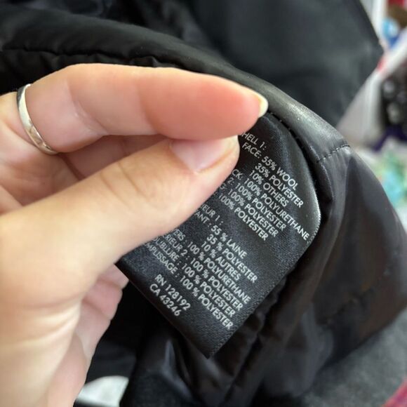 Men's Black wool Coat T Tech by TUMI winter weatherproof coat layered - Picture 2 of 14